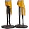 Handmade Polystone African Inspired Sculpture Set